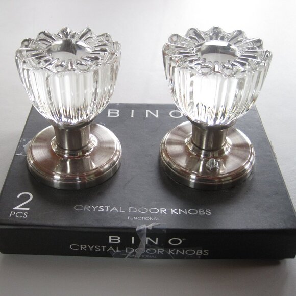 BRAND NEW: BINO Crystal Door Knobs Functional - Picture 1 of 4